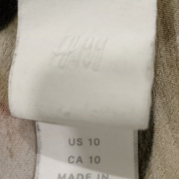 H&M FLORAL LONG SLEEVE SUMMER MINI DRESS WITH ELASTICATED WAIST SIZE 10 - Picture 3 of 9